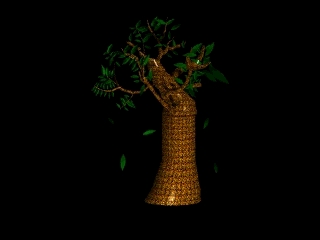 3D rendering of a different tree...